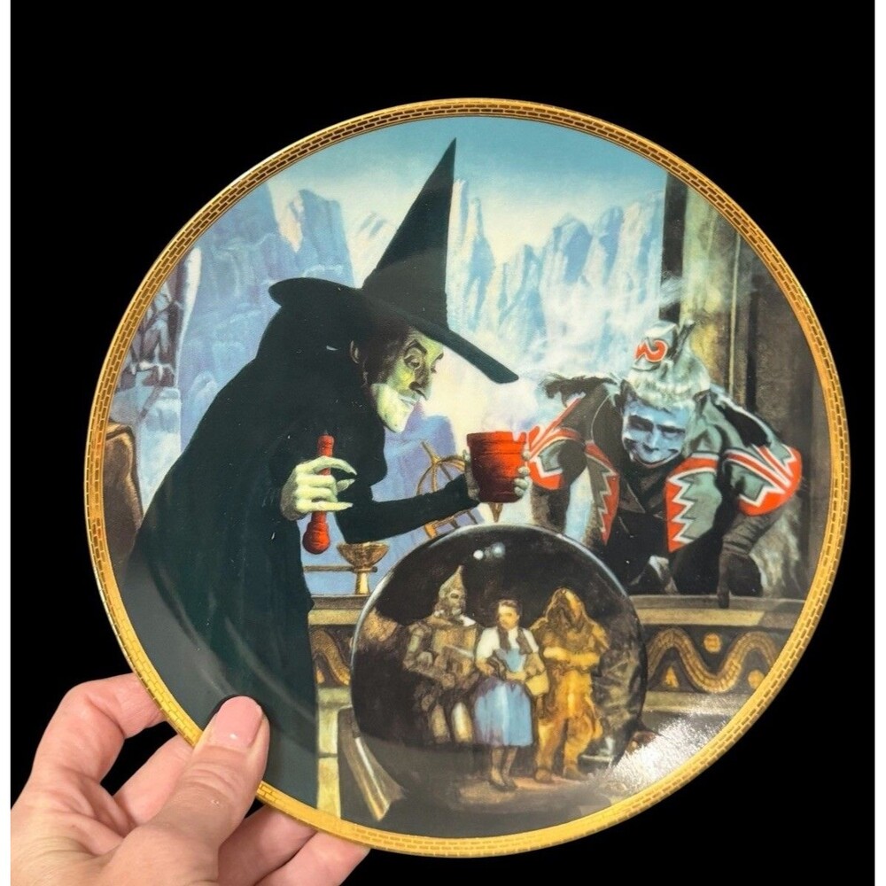 1988 Wizard OF Oz Collector Plate #3179E The Witch Casts A Spell 50th Anniv 8.5”